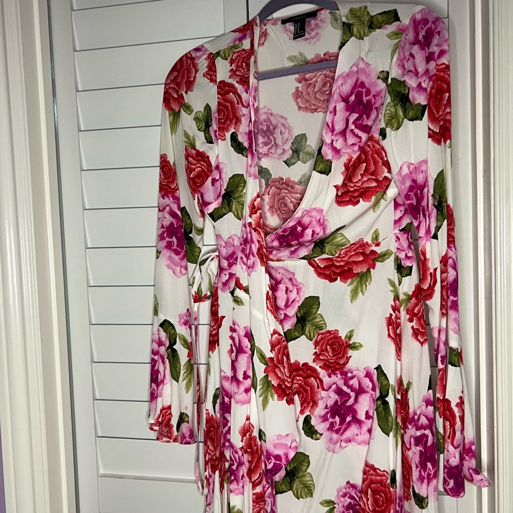 80’s style wrap around dress